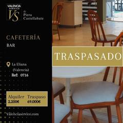Traspàs Local Comercial a Pueblo. 0716  reservado estupendo cafetería bar en la zona prime de la e