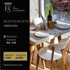 Traspàs Local Comercial a Barrio de Benimaclet. 0738  restaurante arrocería en benimaclet