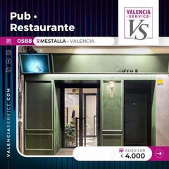Lloguer Local Comercial a Mestalla. 0588  increíble oportunidad en alquiler! pubrestaurante en zona