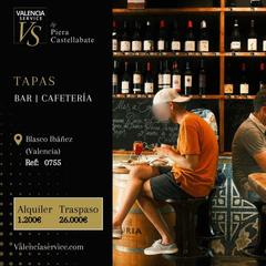 Pas-de-porte Local commercial à Ciutat Jardí. 0755  tapas bar  cafetería en zona blasco ibañez  algirós