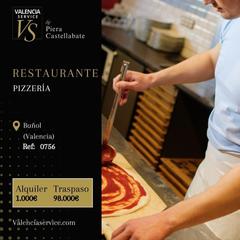 Traspàs Local Comercial a Buñol. 0756  restaurante pizzería en buñol