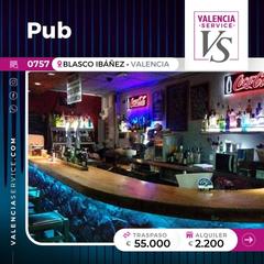 Pas-de-porte Local commercial à Ciutat Jardí. 0757  pub en zona blasco ibáñez