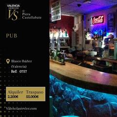 Pas-de-porte Local commercial à Ciutat Jardí. 0757  pub en zona blasco ibáñez