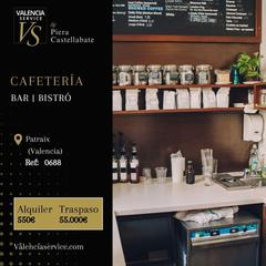 Pas-de-porte Local commercial à L´Amistat. 0688cafetería bar bistró en algiros entre blasco ibáñez y manuel
