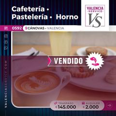 Traspàs Local Comercial a Gran Via. 0592 -  maravillosa cafetería  pasteleria horno obrador  en cáno