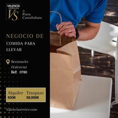 Location Local commercial à Barrio de Benimaclet. 0780  negocio de comida para llevar en benimaclet
