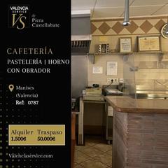 Lloguer Local Comercial a El Carmen. 0787  pastelería  cafetería  horno con obrador en manises
