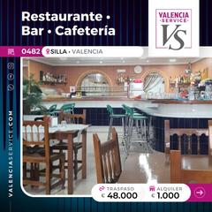 Traspàs Local Comercial a Silla. 0482-restaurante bar cafeteria en silla