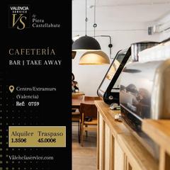 Traspàs Local Comercial a Arrancapins. 0759  cafeteríabartake away en centroextramurs