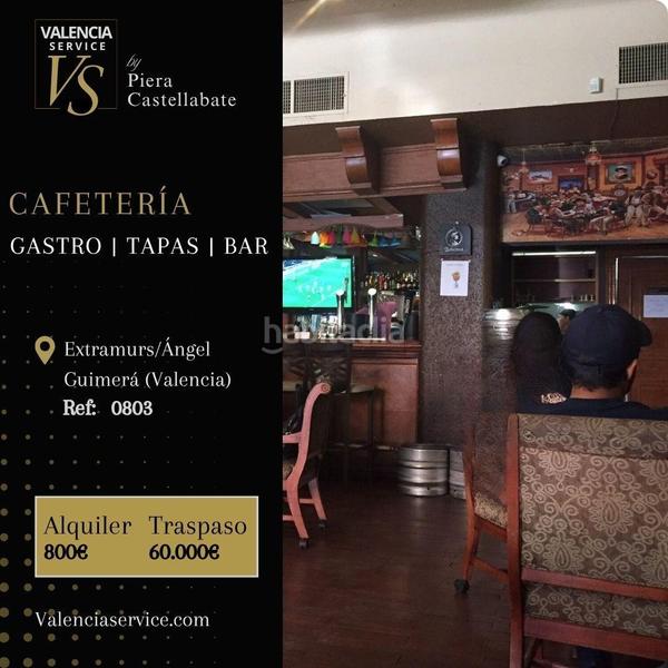 Foto 034d3530-3b30-4dc8-b95e-c91156c79d76. Traspaso local comercial 0803 cafetería gastro tapas bar en extramurs ángel guimerá en Valencia