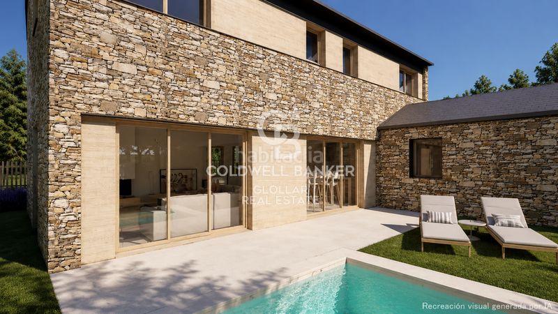 Foto a08eb0da-af01-49d7-920c-0e8ed2f6168f. Casa amb xemeneia calefacció piscina a Urús