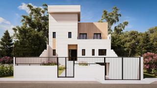 Casa adossada a Carranque. Sistema steel framing - vivienda adosada 3 plantas