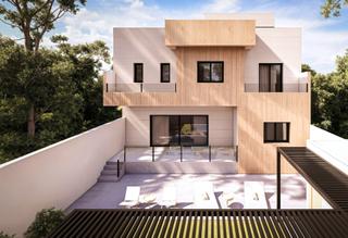 Semi detached house in Moraleja de Enmedio. Sistema steel framing - vivienda adosada 3  plantas - ampliable