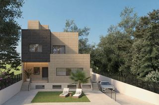 Casa aparellada a El Bosque. Sistema steel framing - vivienda pareada - 3 plantas