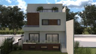 Maison jumelée à El Bosque. Sistema steel framing - vivienda pareada -  plantas