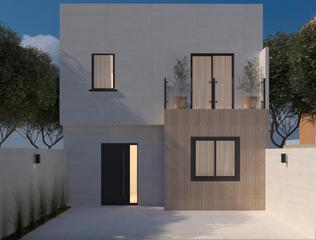 Casa adossada  Calle haití. Sistema steel framing - vivienda adosada - 2 plantas