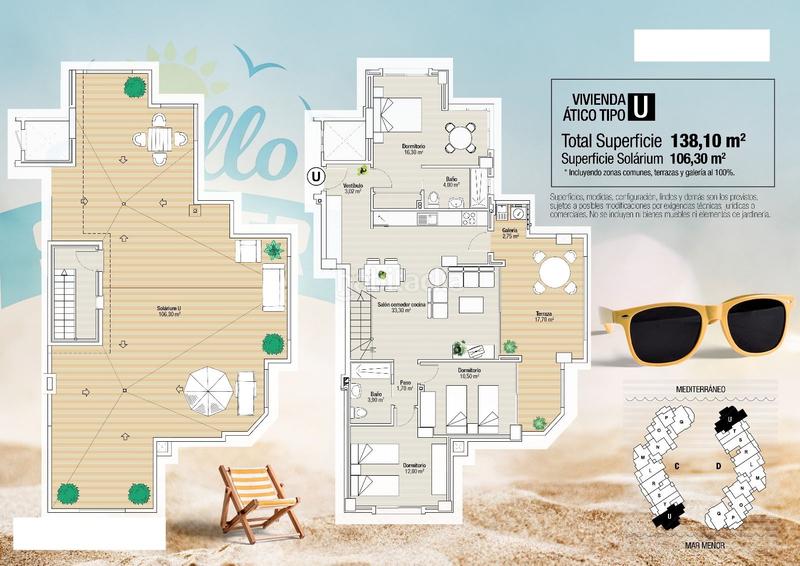 Foto 5a547099-e6e7-48c8-9537-9d37f40d9cd8. Penthouse with parking pool in Playa de las Gaviotas - El Pedrucho Manga del Mar Menor (La)