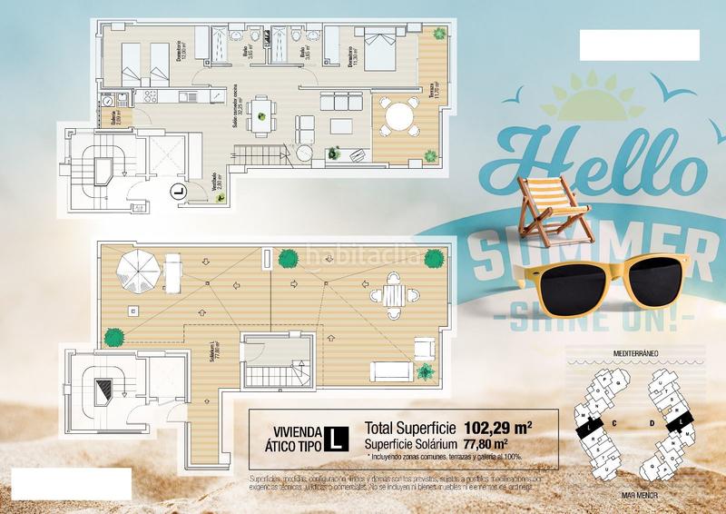 Foto 8204696f-8eb4-4941-8e0c-ccbdb217f1aa. Attico con parcheggio piscina in Playa de las Gaviotas - El Pedrucho Manga del Mar Menor (La)