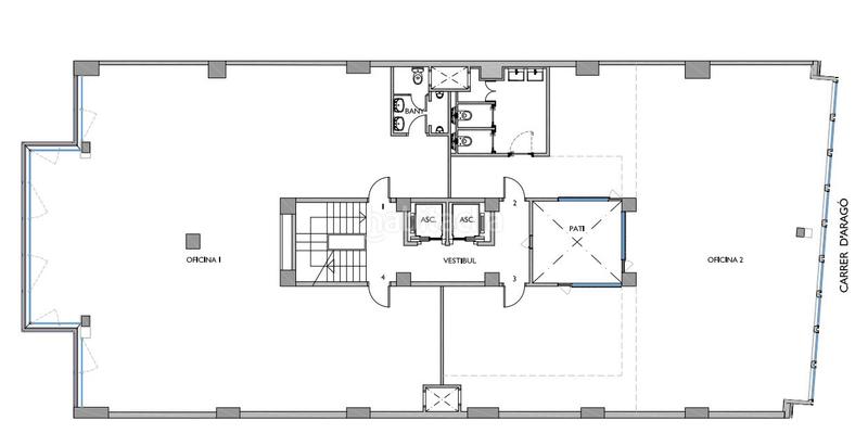 Foto cb9f9419-8cd2-4fe0-8086-9d79ce22b008. Rent office space with heating parking in L´Antiga Esquerra de l´Eixample Barcelona