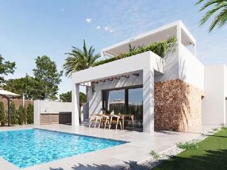 Xalet a Lomas de Campoamor - Las Ramblas. !cdatavilla de diseño contemporaneo con piscina privada y vistas