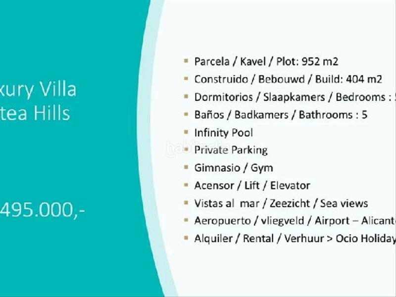 Foto 87ddef49-0f58-4e07-8941-4d3e75c171f9. Chalet con riscaldamento parcheggio piscina in Altea ciudad Altea