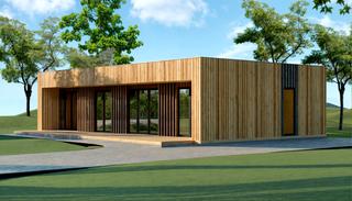 Casa aparellada a Norte. !cdatacasa de madera de alta calidad 2 habitaciones y 2 baños co