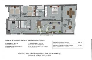 Apartament a Paseo Marítimo de Levante. Piso 1a planta con terraza tipo h residencial.