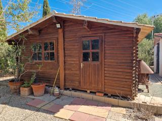 Finca rústica a Camino virgen de la montaña 44. Parcela de campo con casita de madera.