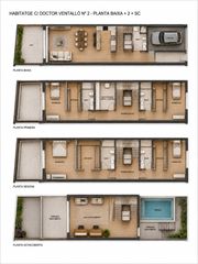 Towny house  Carrer del doctor ventalló. Nueva promoción de cuatro casas premium de obra nueva en el cent