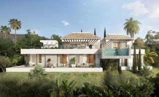 Xalet a Mijas Golf. Villa de 4 dormitorios y 3 baños con una cautivadora piscina inf
