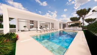 Chalet à El Pinar de Campoverde. Villa de nueva construcción en venta con piscina
