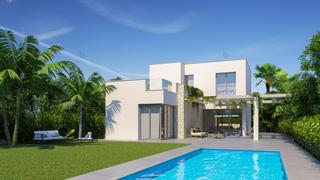 Chalet à El Pinar de Campoverde. Villa con piscina y solarium en venta en pilar de la horadada