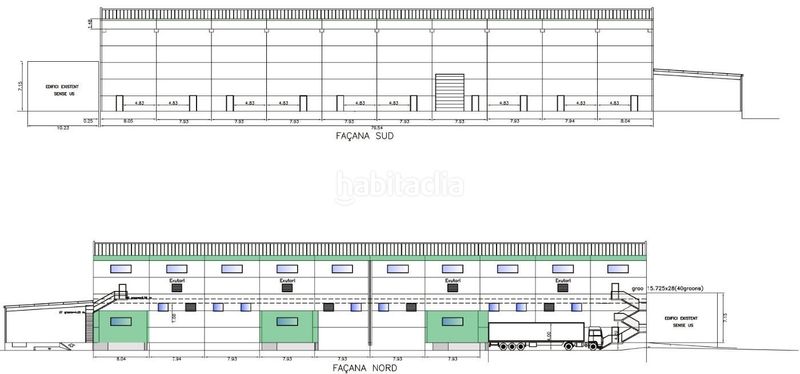 Foto e31afa56-ada0-4287-bcc2-c9e5db340f4f. Alquiler nave industrial en carrer dels pirineus 74 nau 8.152m2 i molls càrrega en Celrà