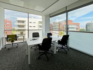 Miete Büro in Can rabia 3. Oficina privada en alquiler  regus sarria forum en city