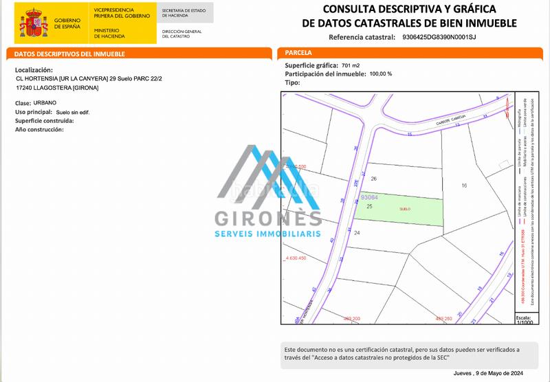 Foto b4298d44-bcfd-451d-9f9b-9a83d9b1f363. Terreny residencial a hortensia a Llagostera