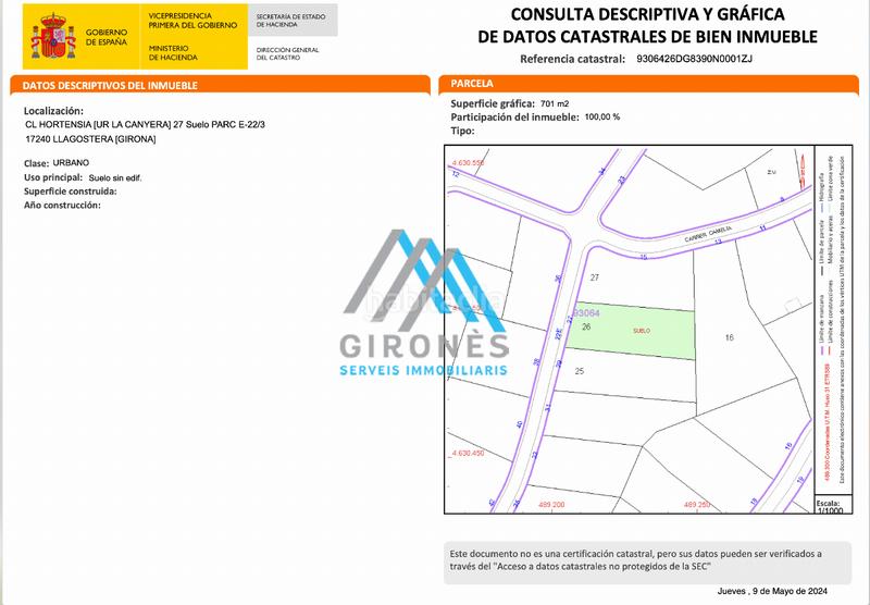 Foto 56b846ec-4b47-4292-ab7b-3b8120f304f2. Wohngrundstück in hortensia in Llagostera