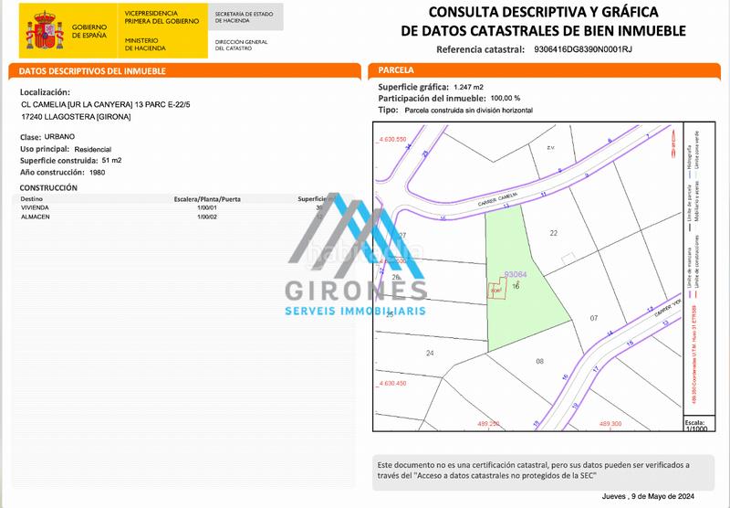 Foto 6d733e1d-9e84-45e0-a6d8-9ffbc0865d85. Wohngrundstück in hortensia in Llagostera