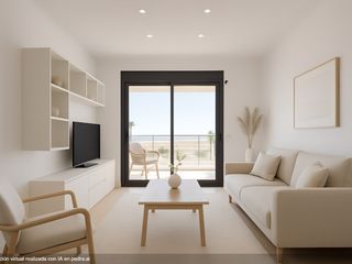 Flat in Sector badia-gran reserva 6. Bonito y moderno piso en primera línea de mar, vistas al mar, ga