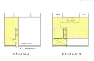 Local commercial  Carrer del comte borrell. Local co altillo en ensanche izquierdo