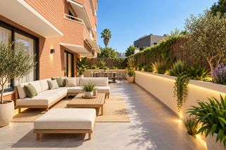 Piccolo appartamento in Rambla marquesa de castellbell, sant feliu de llobregat, spain. Bajos con amplia terraza en zona residencial en sant feliu de ll