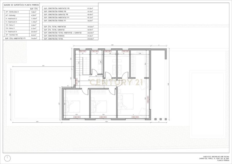 Foto f37f7c81-a671-4884-9aa4-e9b25c0dfabe. Casa en carrer del camì del farell chalet de obra nueva con piscina y vistas al mar, a 5 minutos de la playa. en Sant Pol de Mar