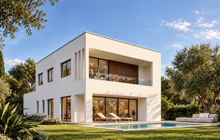 Chalet de obra nueva en Sant Pol de Mar con piscina y vistas al mar, a 5 minutos de la playa