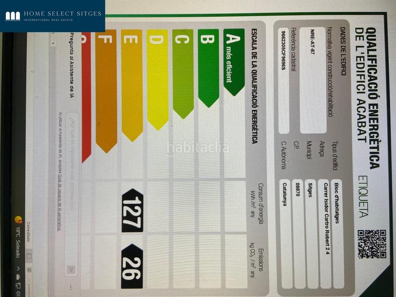 Foto d359ad8d-cf03-4405-8ed0-7d2c85753a84. Location studio avec chauffage dans La Plana Sitges