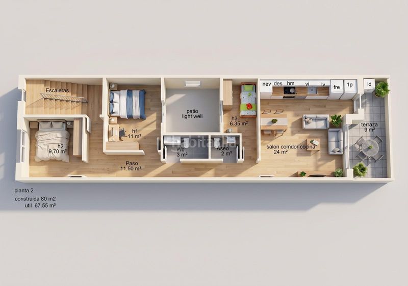 Foto a321adc7-7745-40b0-adf0-065d9af7d658. Appartement avec chauffage dans Eixample Sabadell