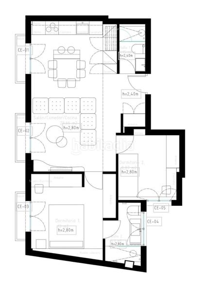 Foto 595286c3-aa87-4b4a-8b04-e66db7b2e7b8. Appartement avec chauffage dans Justicia-Chueca Madrid