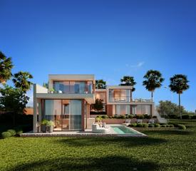 House in Son Gual. Villa elegante de lujo en comunidad élite  características moder