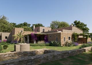 Casa a Formentera. Proyecto de finca tradicional en cala saona