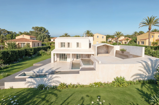 Maison à Sant Climent-Es Canutells. Vivienda de obra nueva en menorca con piscina, terrazas y distri