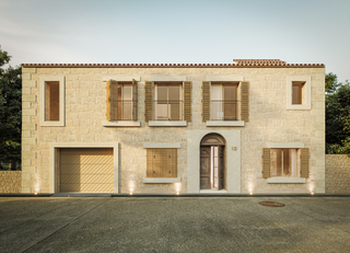 Towny house in Ses Salines Poble. Exclusiva vivienda de lujo mediterráneo en zona serena con vista
