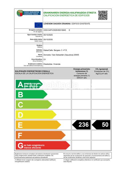 Foto 6961f321-dae7-4fc7-a028-777535aa7436. Piccolo appartamento con riscaldamento in Área Romántica Donostia - San Sebastián